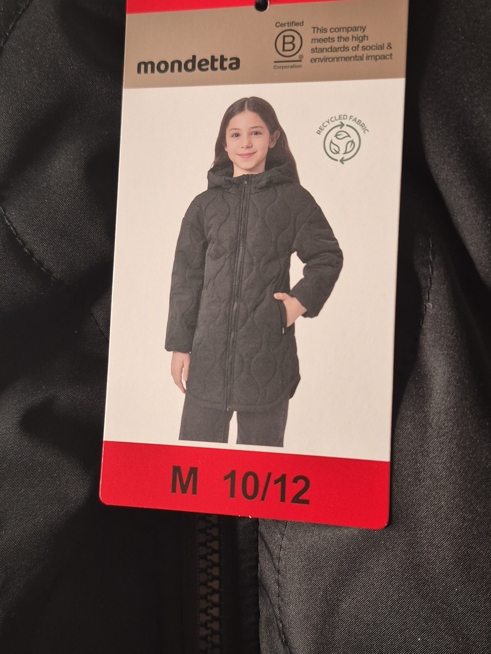 Mondetta Black Quilted Hooded Puffer Jacket - Picture 6 of 12